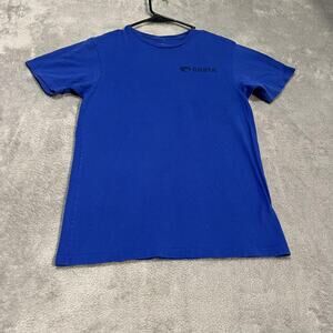 Costa Shirt Mens Small Blue Fishing Outdoor Tee Flag Logo Short Sleeve Casual